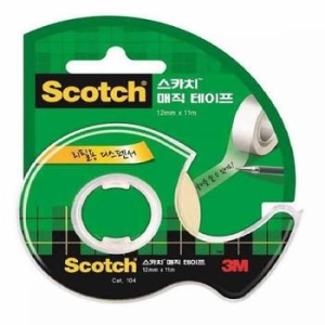 3M 스카치 매직테이프 104 12mm x 11m (4개)