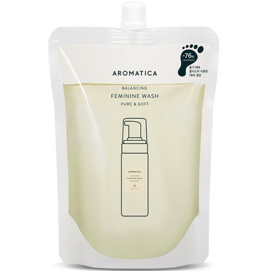 아로마티카 퓨어 앤 소프트 여성청결제 리필 500ml (2개)