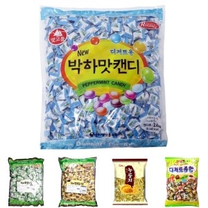 맛고을 박하맛캔디 2.4kg/사탕/박하/대용량/봉지/업소용/캔디/박하향/사탕류/종류/식당용/식당/어르신_이미지