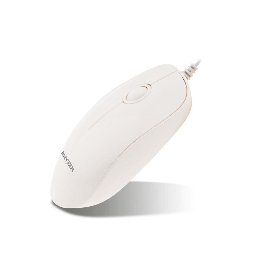 ANYZEN M200 유선 무소음 마우스 (화이트)_이미지