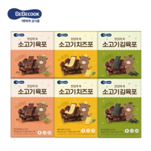  베베쿡 한입에 쏙 소고기 김육포 30g [6개]