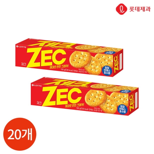 롯데제과 제크 오리지널 100g (20개)