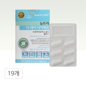 뉴트리바이오텍 뉴트리디데이 다이렉트 프로바이오틱스 골드 플러스 30캡슐 (19개)