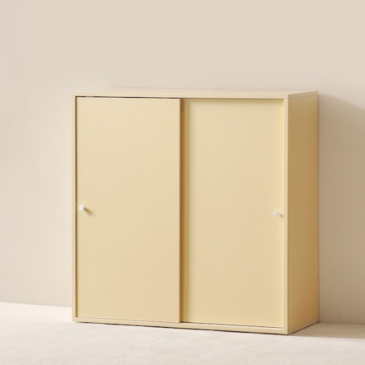 룸앤디 스르륵 3단 도어 일반형 슬라이딩 수납장 800_이미지