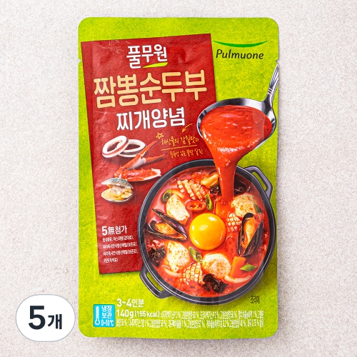 짬뽕순두부 찌개양념 140g 5개