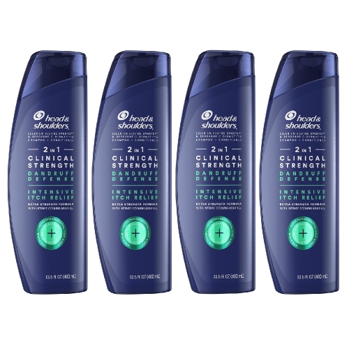 헤드앤숄더 클리니컬 스트렝스 이치릴리프 2in1 비듬 샴푸 400ml (4개)_이미지