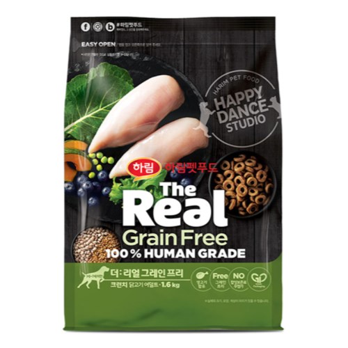  더리얼 독 그레인프리 크런치 닭고기 어덜트 5.8kg [1개]
