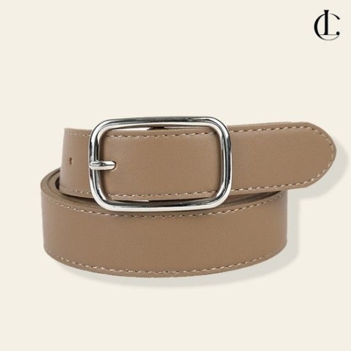 엘케이트 여자 벨트 니켈 직사각 버클 허리띠 630YDU