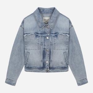 써스데이아일랜드 여성 프린지 데님 자켓 T252MJK134W