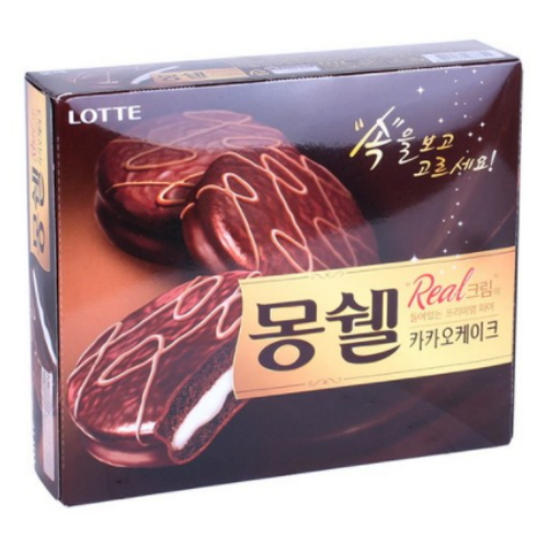 롯데제과 몽쉘 카카오 생크림케이크 384g (4개)_이미지