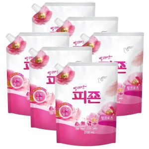 피죤 핑크로즈 리필 2.1L (6개)_이미지