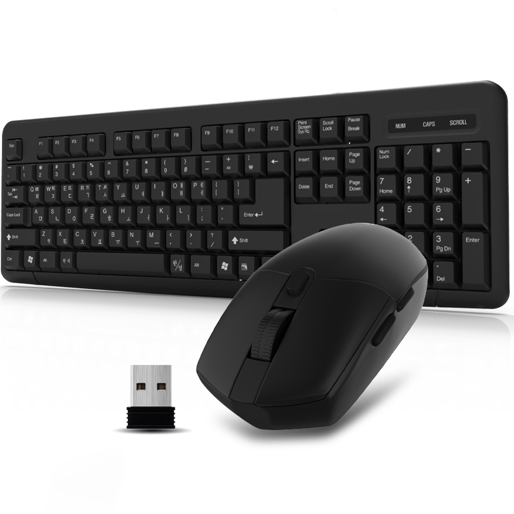 QSENN MK110 무선키보드 마우스 세트 중고_이미지