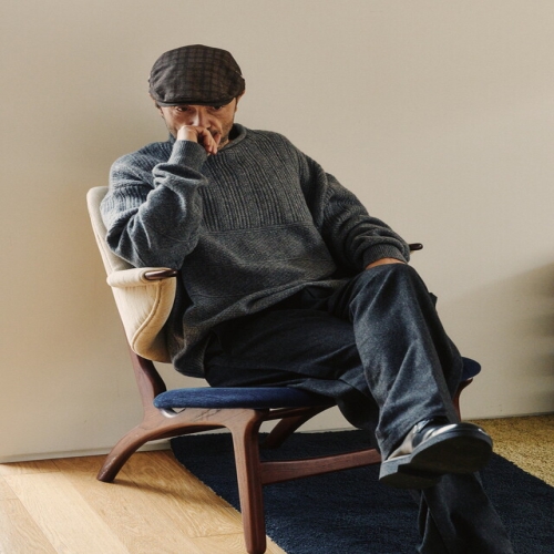 닥스 남성 브라운 체크 메쉬 헌팅캡 DCHE6E770W2_이미지