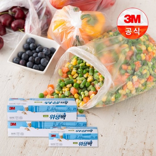 3M 일회용 위생백 (대) 100매