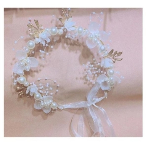 비즈 플라워 웨딩 머리띠 KYR-WDAE9A1