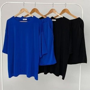 셀러허브 여성트랜드패션빅사이즈루즈핏투피스 U800L50_이미지