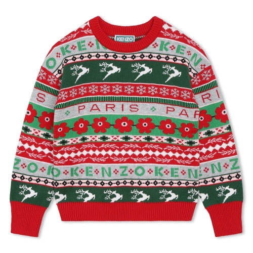 겐조키즈 겐조 키즈 CAPSULE CHRISTMAS 크리스마스패턴스웨터Z236AGKC11