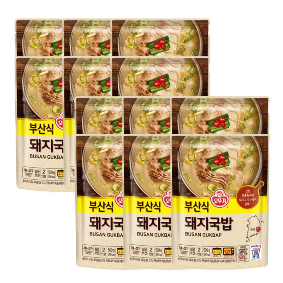 오뚜기 부산식 돼지국밥 곰탕 500g (12개)_이미지