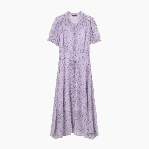  SISLEY 샌디고 프린트 버튼 여밈 원피스 SAOP38531