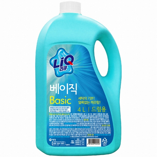 애경 리큐 베이직 드럼용 4L (2개)