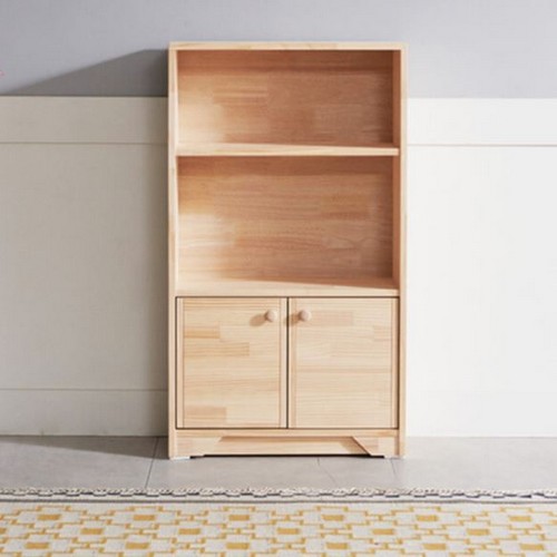 달리 원목 3단 도어형 책장