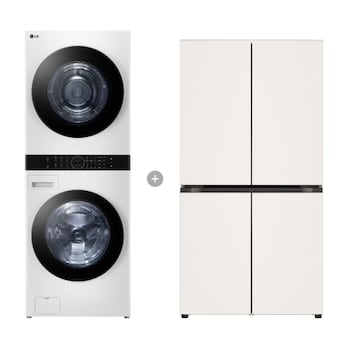 LG전자 트롬 오브제컬렉션 워시타워 W20WHN + STEM 베이직 <b>T875MEE042</b>