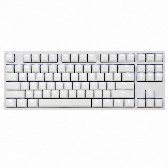 COX CK87 화이트 게이트론 LED 게이밍 기계식 (황축)_이미지