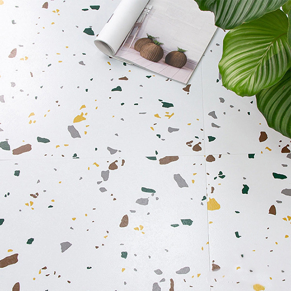 마츠리센 테라조 붙이는 데코타일 (4장, 60cm x 60cm)