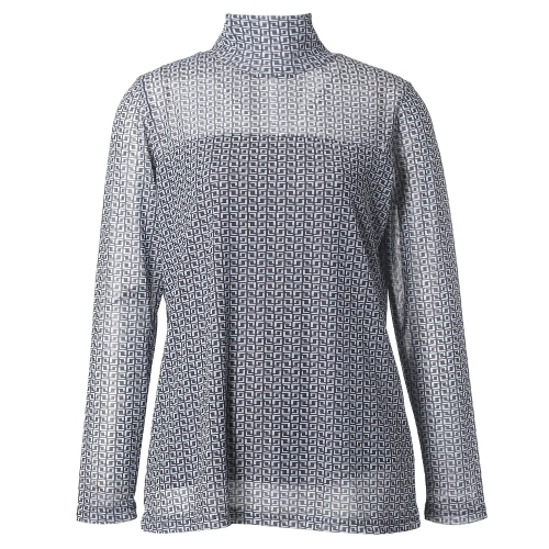 마담포라 반목 메쉬 격자 무늬 티셔츠MC1TS701A