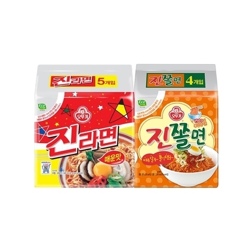 오뚜기 진라면 매운맛 10개 + 진쫄면 4개_이미지