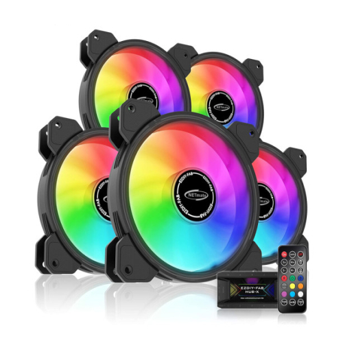 NETmate Inner Ring ARGB (컨트롤러/5팩, 블랙)_이미지