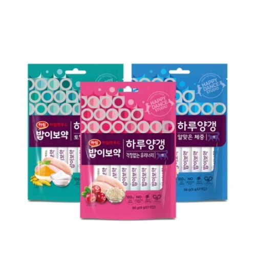 하림펫푸드 밥이보약 캣 하루양갱 콤보 56g (3개)