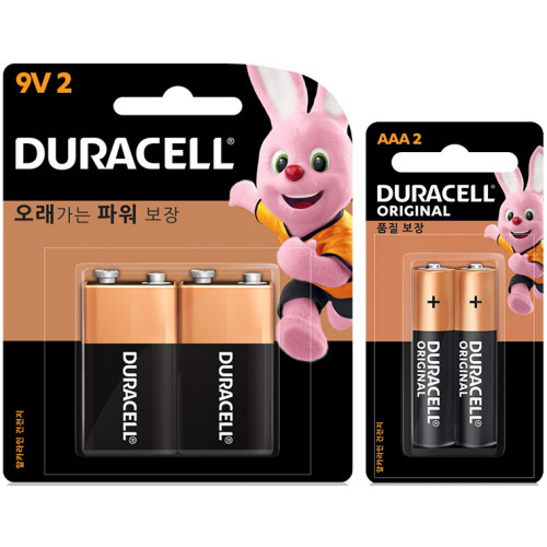 알카라인 건전지 9V 2p + AAA 2p 2개