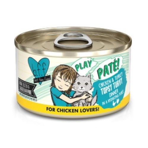 웨루바 BFF PLAY 파테 치킨&터키 톱시 터비 캔 80g (7개)_이미지