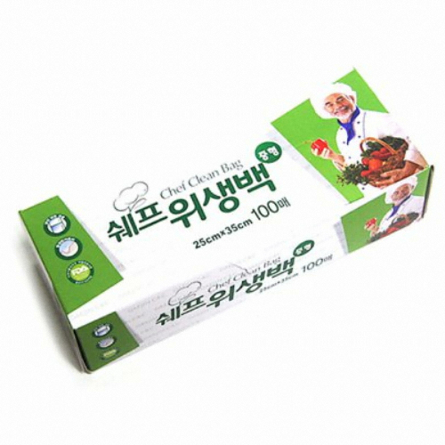 대진씨앤씨 쉐프 위생백 25x35cm (중) 100매 (50개(5,000매))_이미지