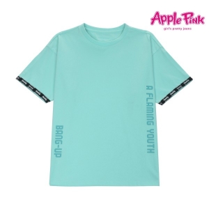 애플핑크 어깨 트임 티 APK8Q371GS