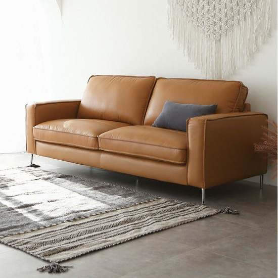 시스디자인 바움 천연가죽 소파 3인용 (스툴포함)_이미지