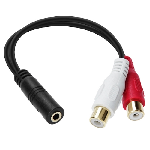 라이트컴 Coms BD039 3극 3.5mm 스테레오 to 2RCA 케이블 [0.2m]