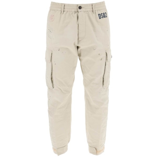 디스퀘어드2 SS24 CYPRUS CARGO SHORTS NEUTRO S74KB0884S41794