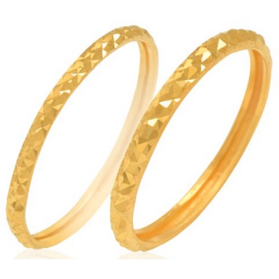 골드모아 여자 레이어드 컷팅 실반지 2개세트 1.87g