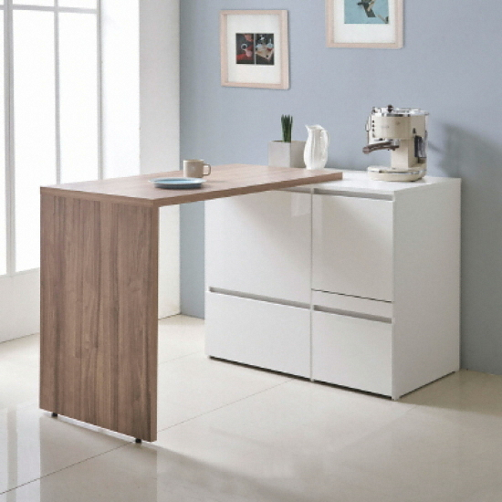  필웰 데이아 광파오븐 완전수납 렌지대+식탁