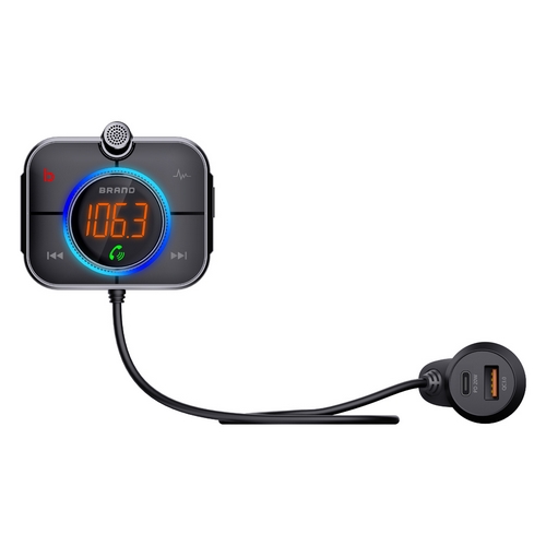 이지넷유비쿼터스 올인원 차량용 블루투스 오디오 무선 카팩 with 노이즈 캔슬링 NEXT-6422BTC_이미지