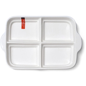 로얄 보덴 4절 이어트레이 도자기 4칸 식판 도자기식판 나눔접시 4617