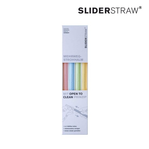 슬라이더 슬라이드 리유저블 빨대 롱버전 21cm (4개)