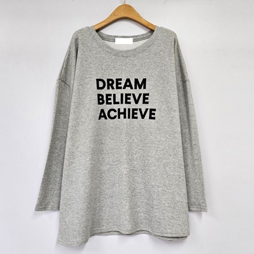 나야홍 빅사이즈 502 빌립텍스트라운드박스티 DRAT752