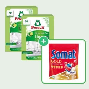 프로쉬 식기세척기세제 그린레몬 70개입 (2개)