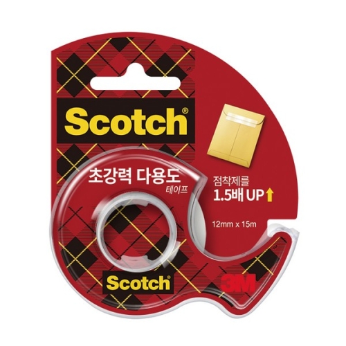 3M 스카치 초강력 다용도 테이프 디스펜서 SH1215D 12mm x 15m