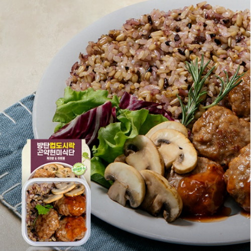 메타센테라퓨틱스(MCT) 방탄푸드 방탄컵도시락 곤약현미식단 흑미밥 앤 미트볼 230g (10팩)