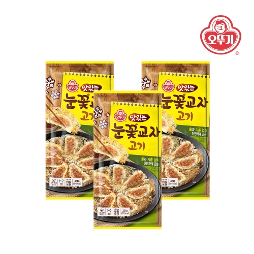 오뚜기 맛있는 눈꽃교자 고기 324g 3개_이미지