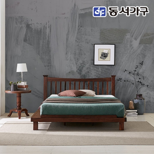 네오 루더 장미원목 침대 Q/K